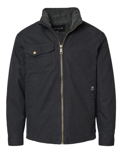 DRI DUCK 5037 — Men's Endeavor Canyon Cloth™ Canvas Jacket with Sherpa Lining — Black