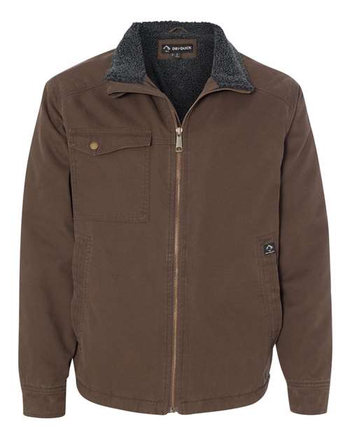 DRI DUCK 5037 — Men's Endeavor Canyon Cloth™ Canvas Jacket with Sherpa Lining — Tobacco