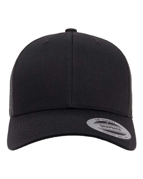 YP Classics 6606 — Retro Trucker Cap — Black