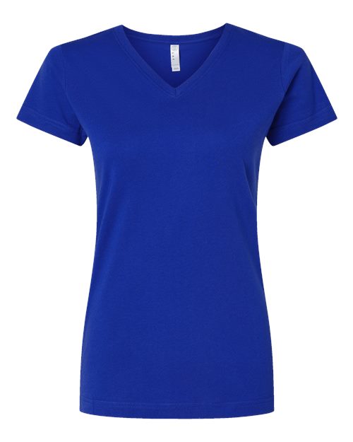 LAT 3507 — Women's Fine Jersey V-Neck Tee — Royal