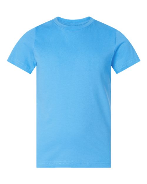 LAT 6101 — Youth Fine Jersey Tee — Aqua