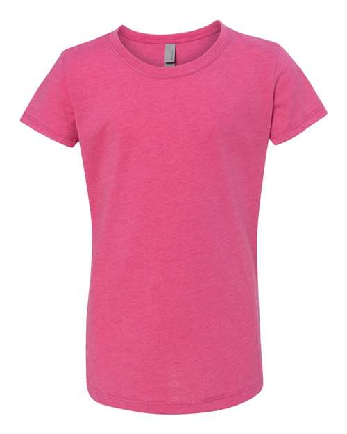Next Level 3712 — Girls’ CVC Princess T-Shirt — Raspberry