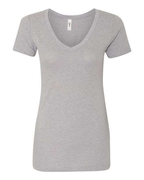 Next Level 1540 — Women's Ideal V-Neck T-Shirt — Heather Grey
