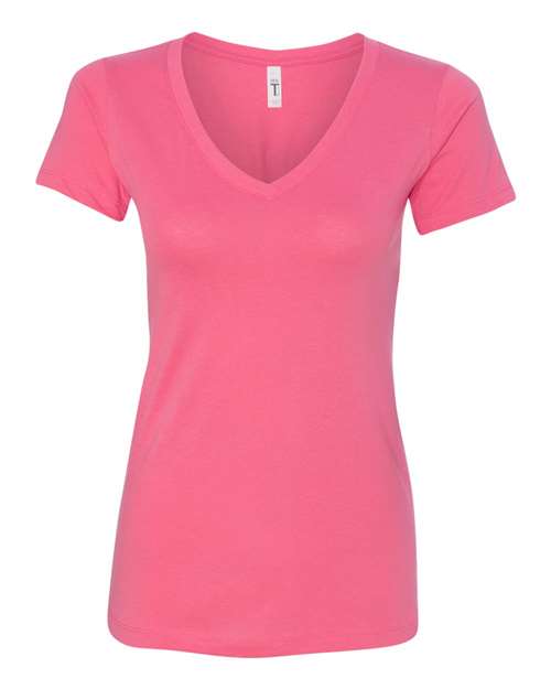 Next Level 1540 — Women's Ideal V-Neck T-Shirt — Hot Pink