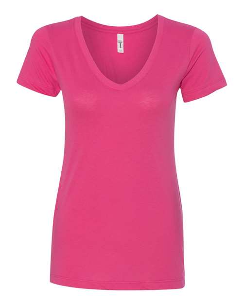 Next Level 1540 — Women's Ideal V-Neck T-Shirt — Raspberry