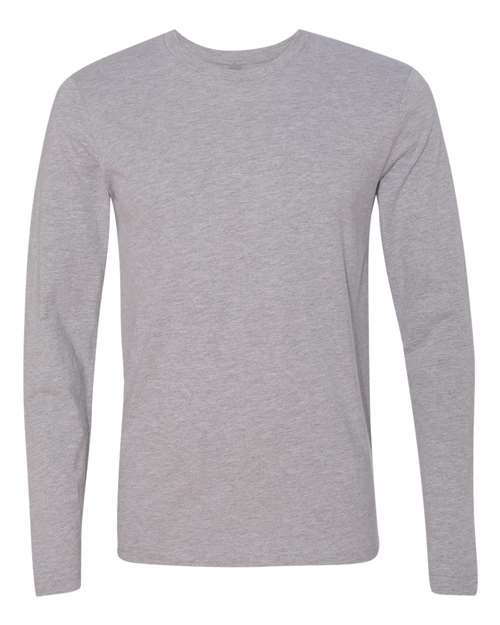 Next Level 3601 — Unisex Cotton Long Sleeve T-Shirt — Heather Grey