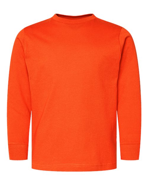 LAT 6201 — Youth Fine Jersey Long Sleeve Tee — Orange