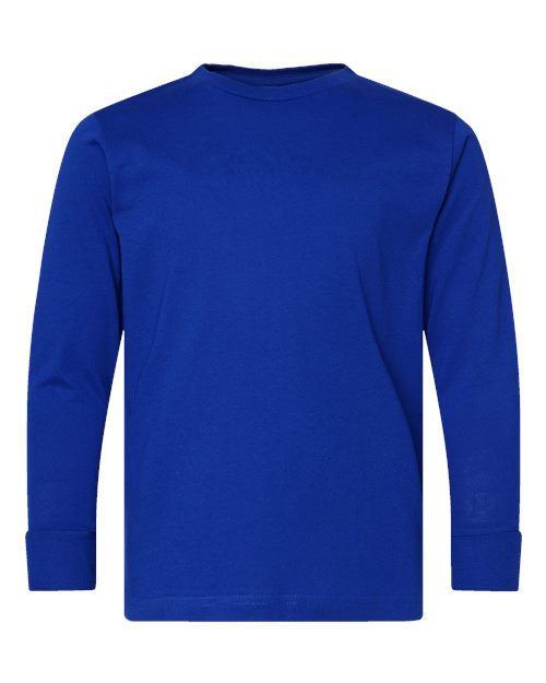 LAT 6201 — Youth Fine Jersey Long Sleeve Tee — Royal