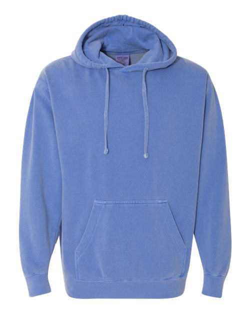 Comfort Colors 1567 — Unisex Garment-Dyed Hooded Sweatshirt — Flo Blue