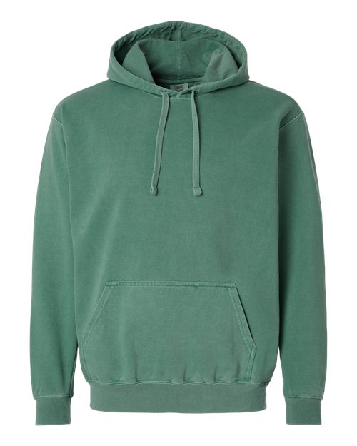 Comfort Colors 1567 — Unisex Garment-Dyed Hooded Sweatshirt — Light Green