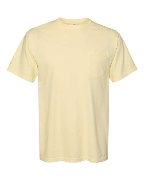 Comfort Colors 6030 — Unisex Garment-Dyed Heavyweight Pocket T-Shirt — Banana