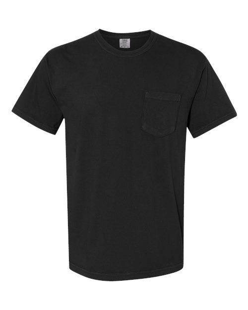 Comfort Colors 6030 — Unisex Garment-Dyed Heavyweight Pocket T-Shirt — Black