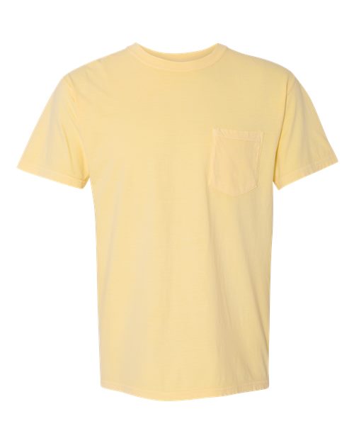 Comfort Colors 6030 — Unisex Garment-Dyed Heavyweight Pocket T-Shirt — Butter