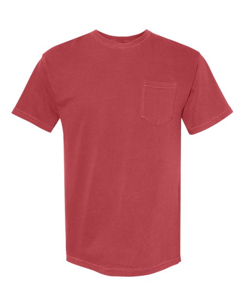 Comfort Colors 6030 — Unisex Garment-Dyed Heavyweight Pocket T-Shirt — Chili