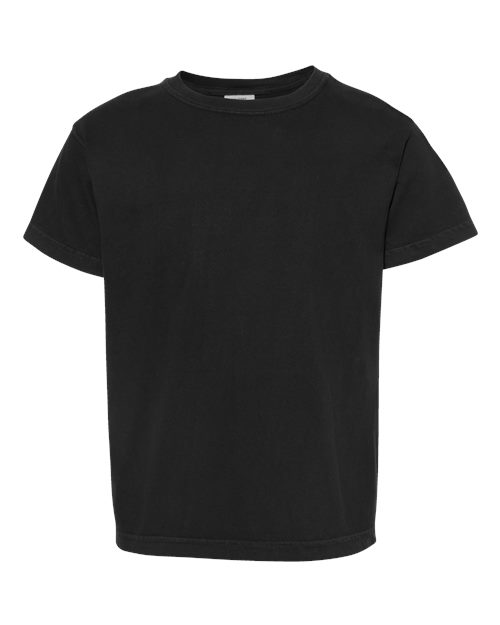 Comfort Colors 9018 — Youth Garment-Dyed Heavyweight T-Shirt — Black