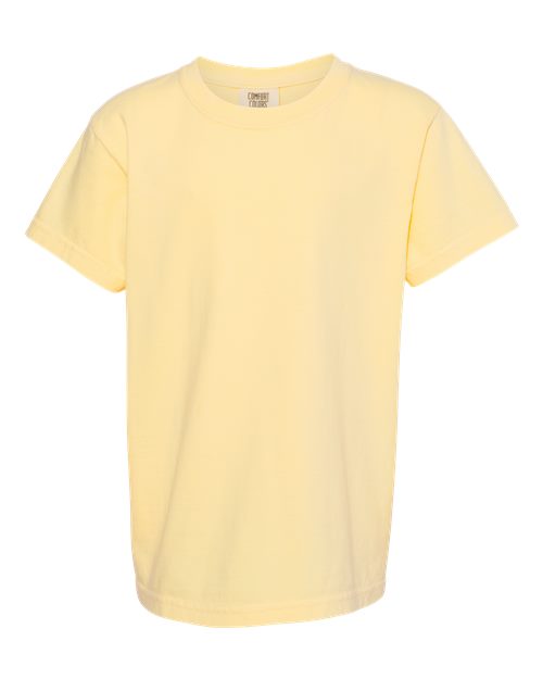 Comfort Colors 9018 — Youth Garment-Dyed Heavyweight T-Shirt — Butter