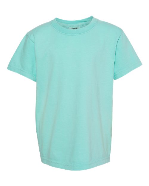 Comfort Colors 9018 — Youth Garment-Dyed Heavyweight T-Shirt — Chalky Mint