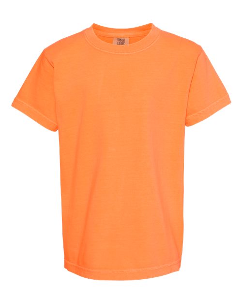 Comfort Colors 9018 — Youth Garment-Dyed Heavyweight T-Shirt — Melon
