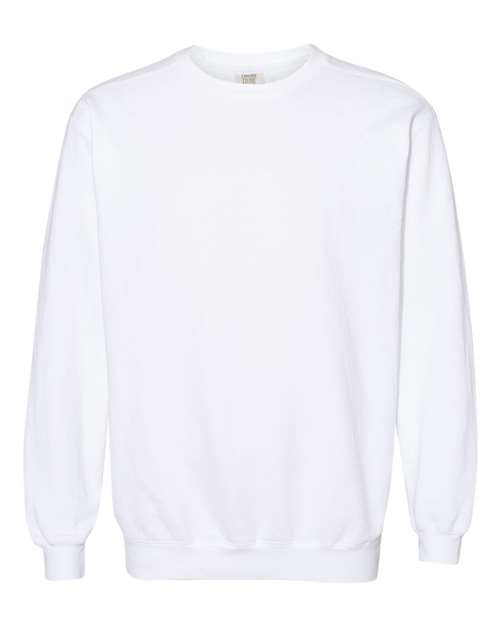 Comfort Colors 1566 — Unisex Garment-Dyed Crewneck Sweatshirt — White