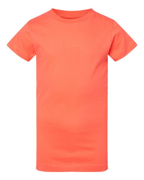 LAT 2616 — Girls' Fine Jersey Tee — Papaya