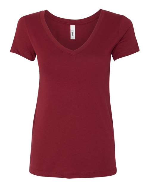 Next Level 1540 — Women's Ideal V-Neck T-Shirt — Cardinal