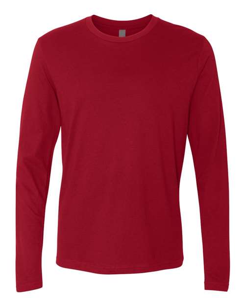 Next Level 3601 — Unisex Cotton Long Sleeve T-Shirt — Cardinal