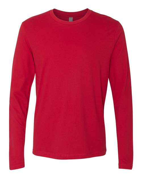Next Level 3601 — Unisex Cotton Long Sleeve T-Shirt — Red
