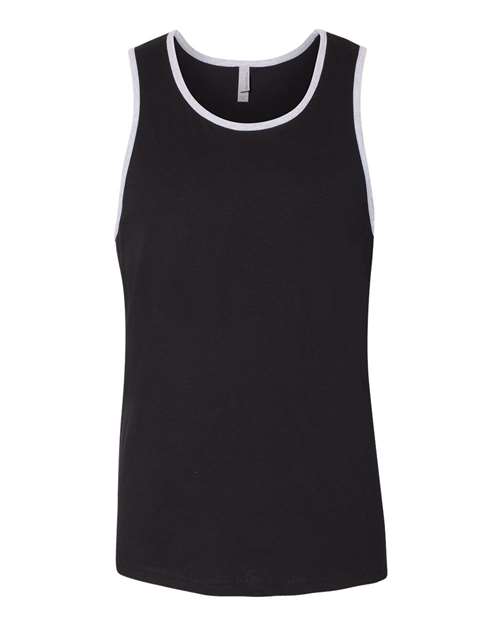 Next Level 3633 — Men's Cotton Muscle Tank — Black/ Heather Grey