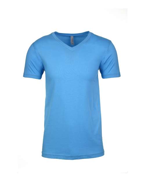 Next Level 6440 — Men's Sueded V-Neck T-Shirt — Turquoise