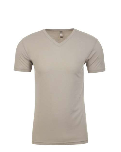 Next Level 6440 — Men's Sueded V-Neck T-Shirt — Sand
