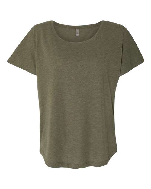 Next Level 6760 — Women’s Triblend Dolman T-Shirt — Military Green