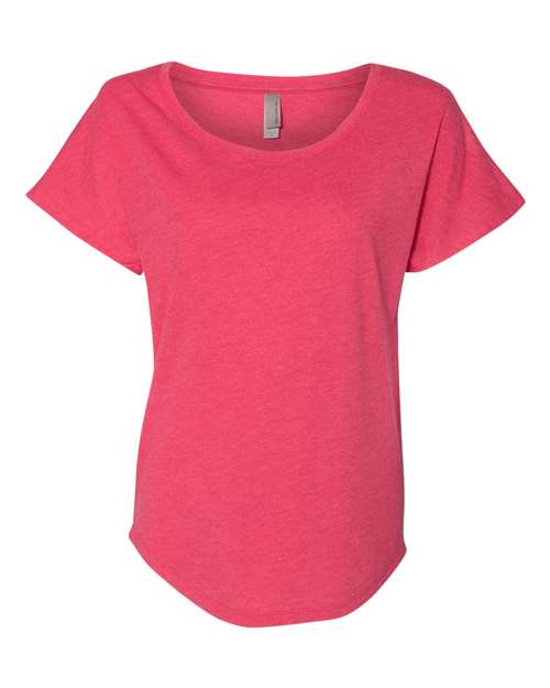 Next Level 6760 — Women’s Triblend Dolman T-Shirt — Vintage Shocking Pink