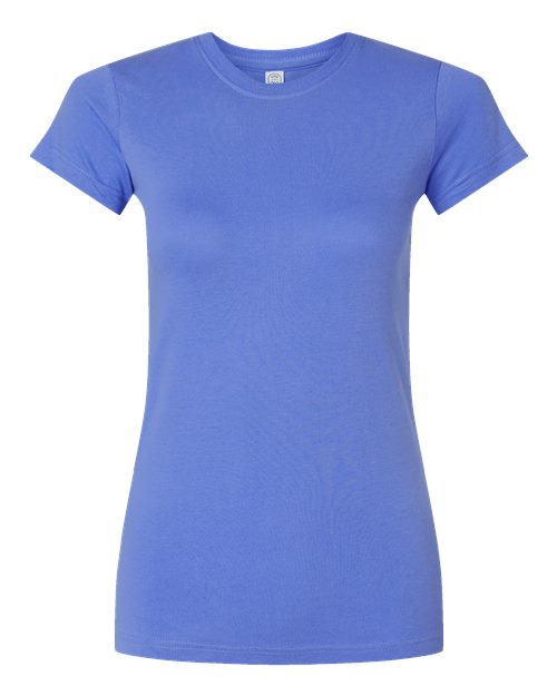 LAT 3616 — Women's Fitted Fine Jersey Tee — Carolina Blue