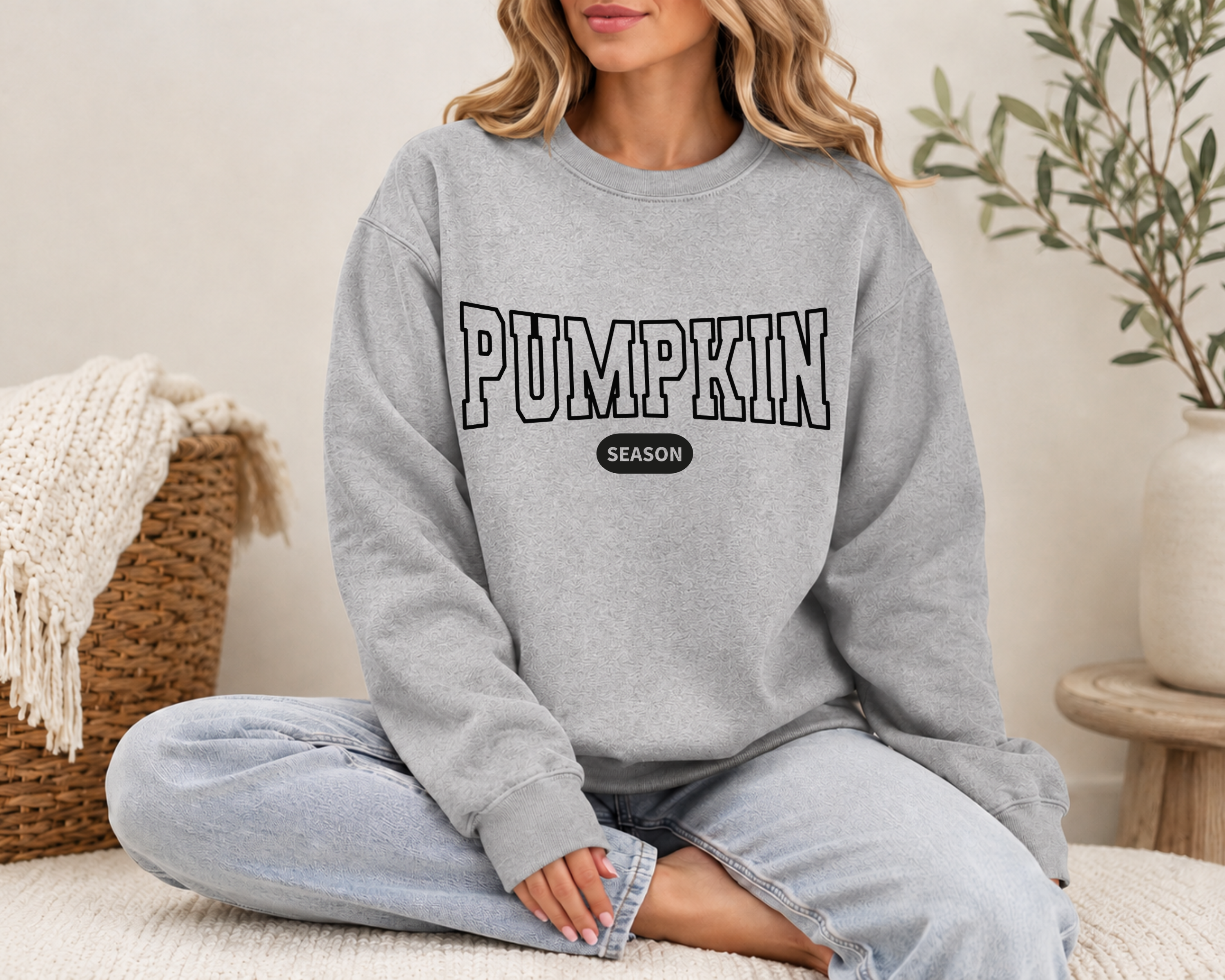 Pumpkin Season Sweatshirt, Comfort Colors 1566, Fall Varsity Crewneck, Retro Pumpkin Sweater, Autumn Sweatshirt for Women