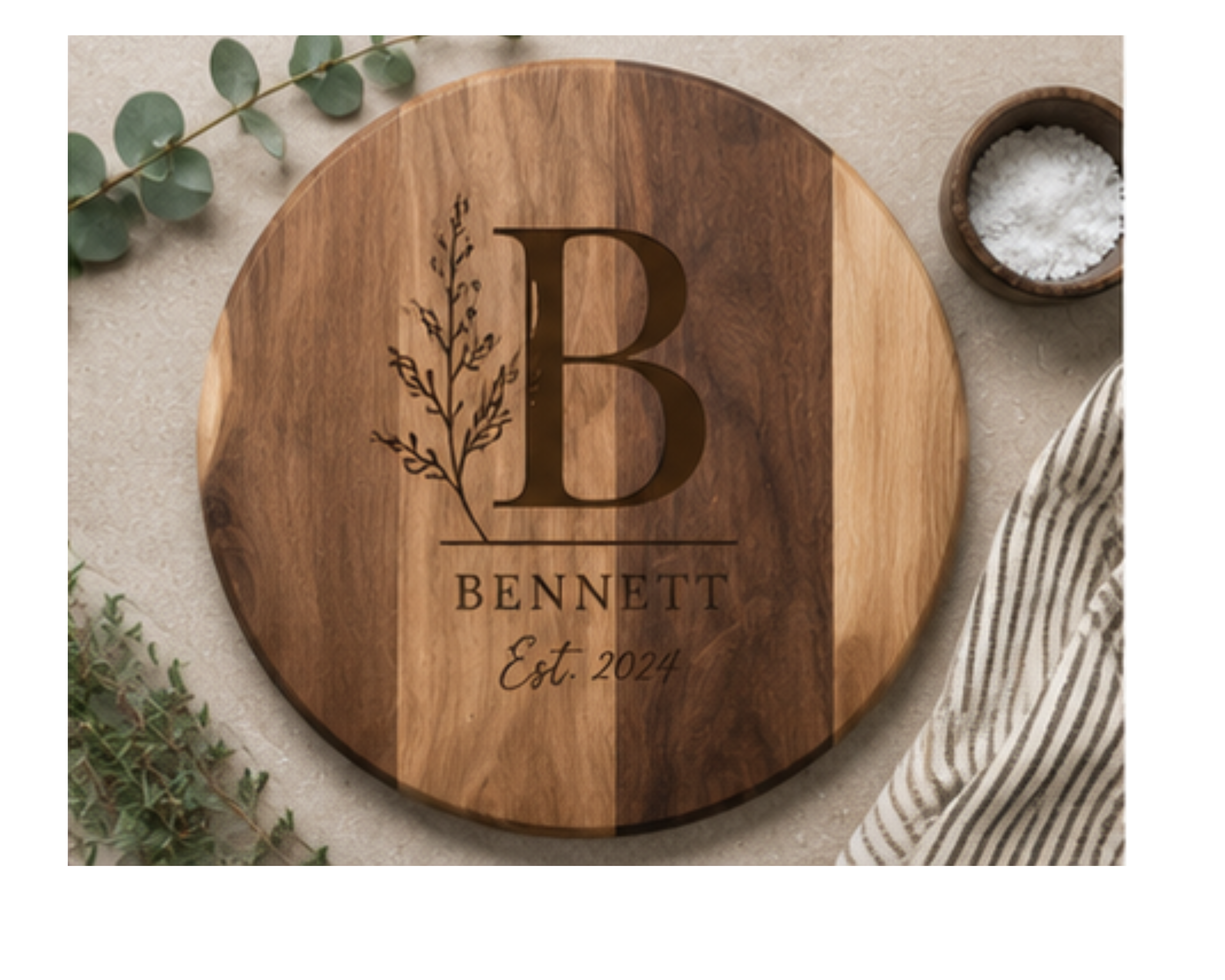Custom Logo Engraved Cutting Board | Corporate Gift | Realtor Closing Gift |  Personalized Wedding Gift