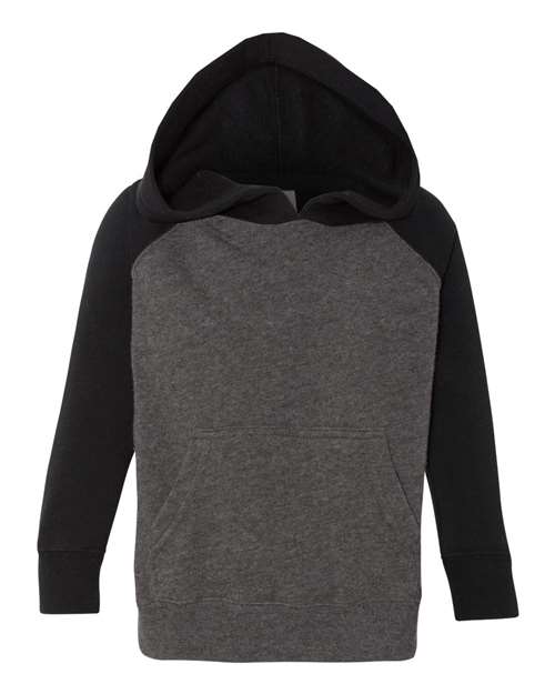 Independent Trading Co. PRM10TSB — Toddler Special Blend Hooded Raglan Sweatshirt — Carbon/ Black