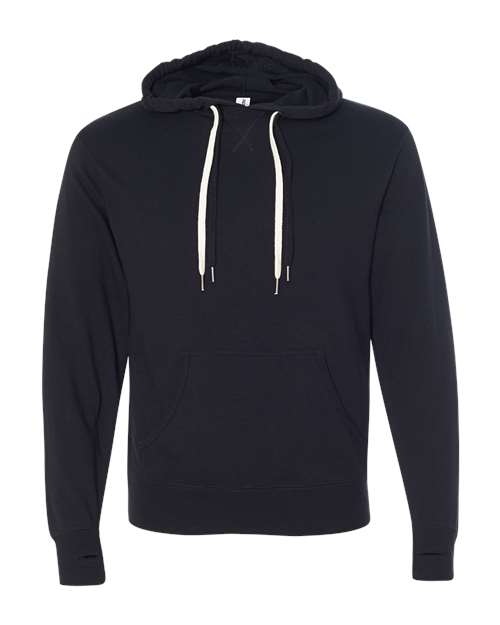 Independent Trading Co. PRM90HT — Unisex Midweight French Terry Hooded Sweatshirt — Black