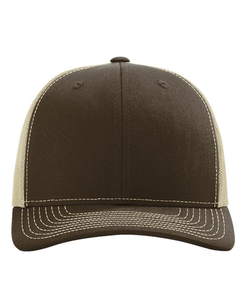 Richardson 112 — Snapback Trucker Cap — Brown/ Khaki