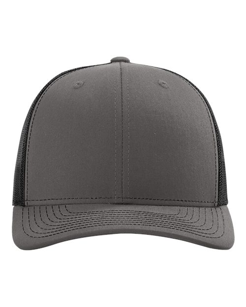 Richardson 112 — Snapback Trucker Cap — Charcoal/ Black