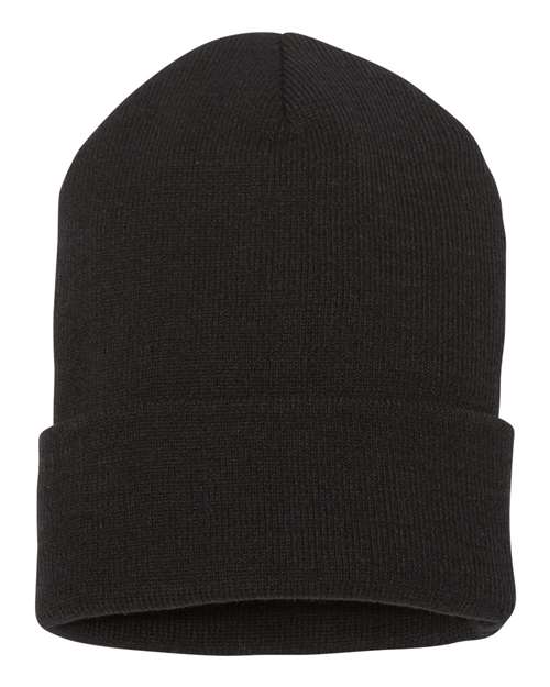 YP Classics 1501KC — Cuffed Beanie — Black