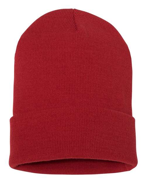 YP Classics 1501KC — Cuffed Beanie — Red