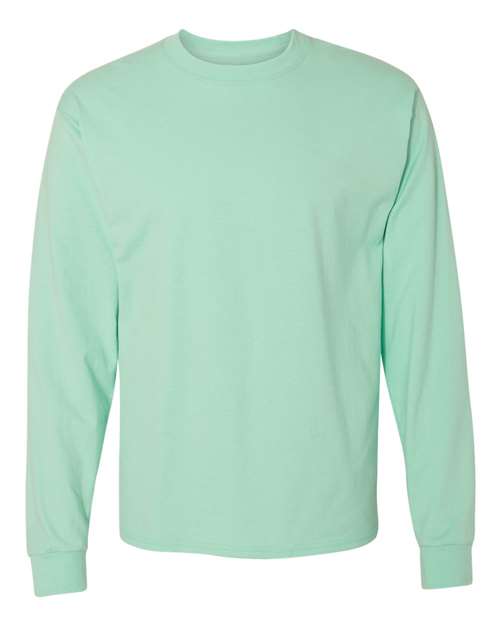 Hanes 5186 — Unisex Beefy-T® Long Sleeve T-Shirt — Clean Mint