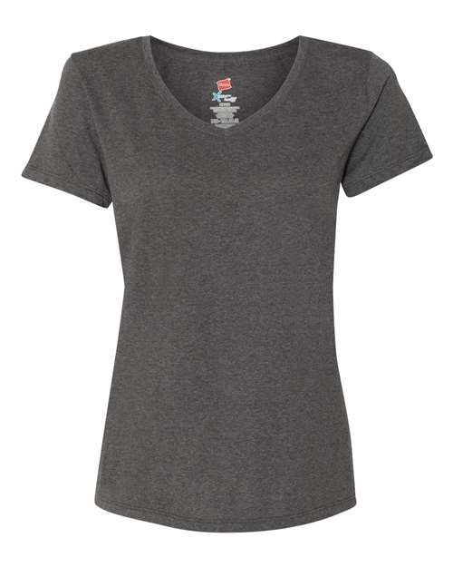 Hanes 42VT — Women's Perfect-T Triblend V-Neck T-Shirt — Slate Triblend