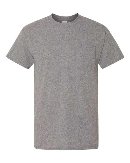 Gildan 8300 — Unisex DryBlend® Pocket T-Shirt — Graphite Heather