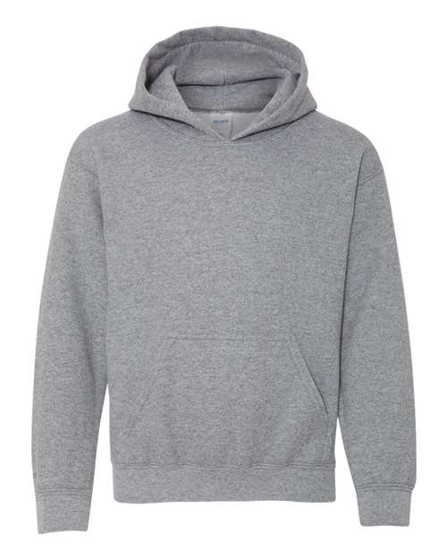 Gildan 18500B — Youth Heavy Blend™ Hooded Sweatshirt — Graphite Heather