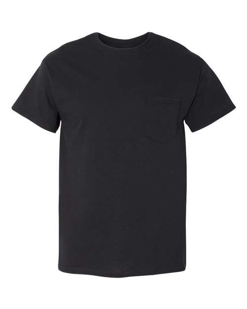 Gildan 5300 — Unisex Heavy Cotton™ Pocket T-Shirt — Black