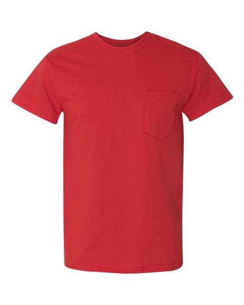 Gildan 5300 — Unisex Heavy Cotton™ Pocket T-Shirt — Red