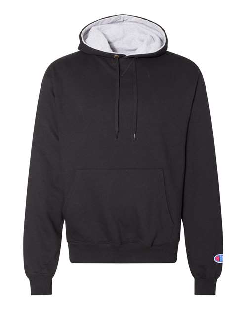 Champion S171 — Unisex Cotton Max Hooded Sweatshirt — Black