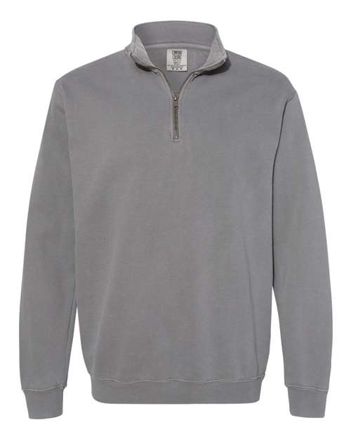 Comfort Colors 1580 — Unisex Garment-Dyed Quarter-Zip Sweatshirt — Grey