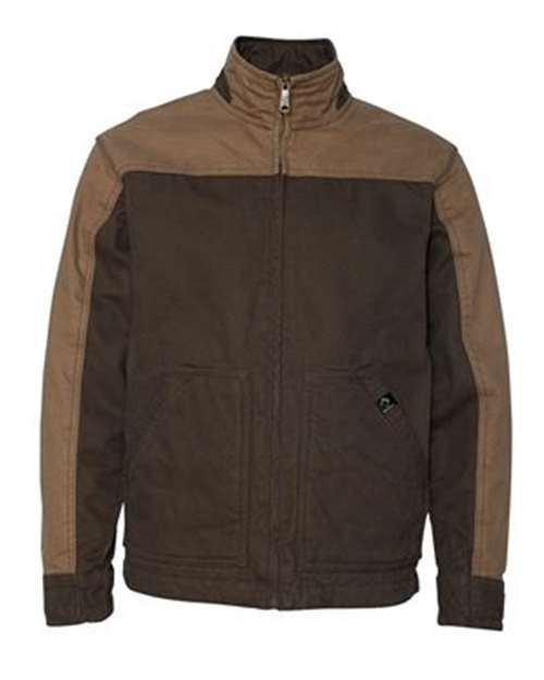 DRI DUCK 5089T — Men's Tall Horizon Two-Tone Boulder Cloth™ Canvas Jacket — Tobacco/ Field Khaki